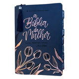 Bíblia da Mulher de Estudos Preta Aston Grande com Abas e Marca-Páginas (NAA)