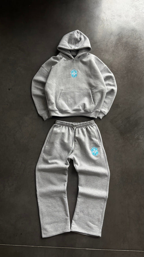 BRAZIL GREY/BLUE HOODIE
