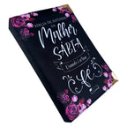 Bíblia da Mulher Sábia de Estudos Preta Fé com Harpa e Abas (ARC)