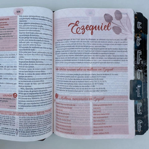 Bíblia da Mulher de Estudos Grande Preta Aston, Capa Luxo com Abas (NAA)