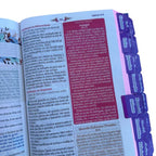 Bíblia da Mulher Sábia 100% Glitter Lilás com Abas e Livro Devocional de Brinde