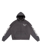 SMOKE GREY ZIP UP