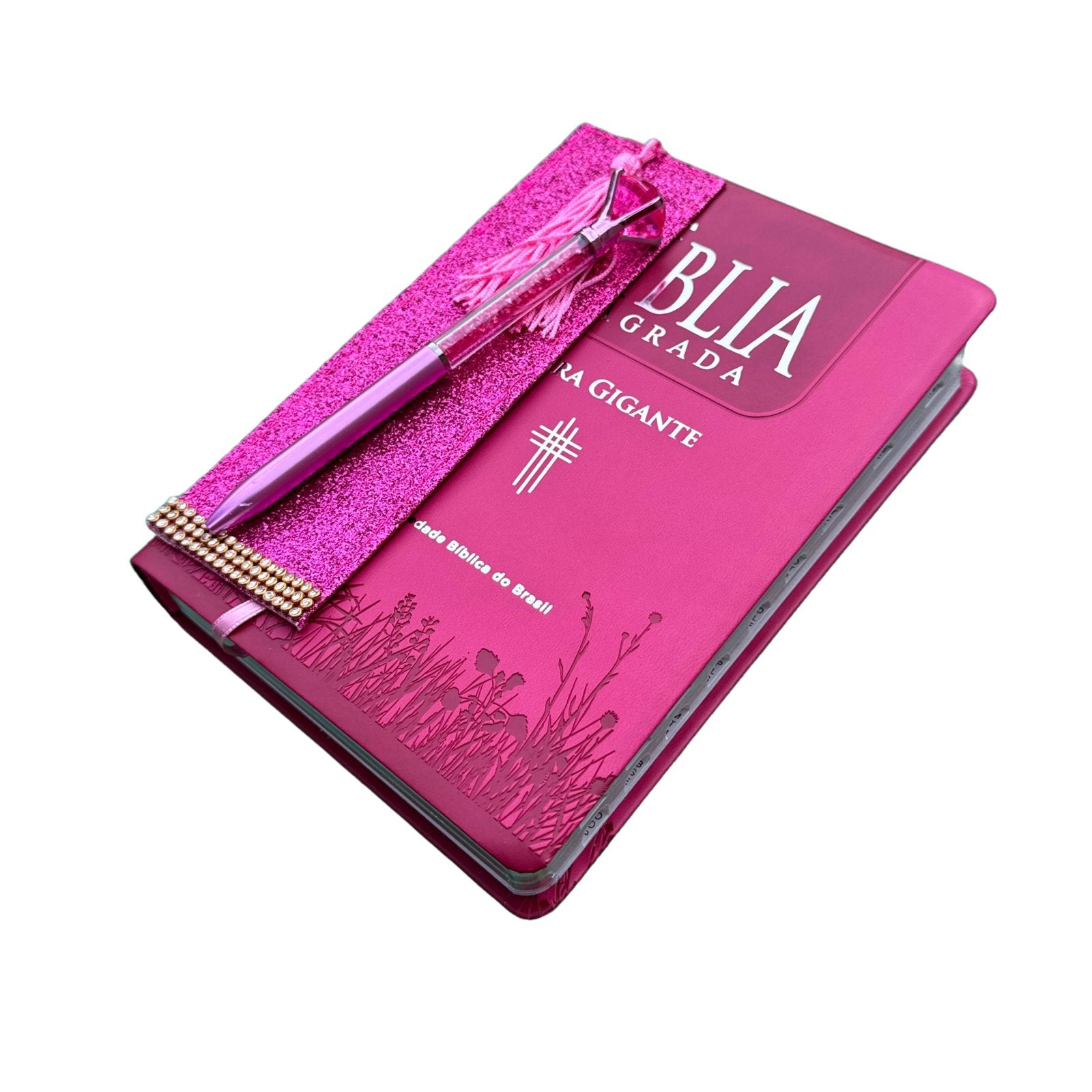 Bíblia Sagrada Capa Luxo Pink, Letra Gigante, Tradução NTLH